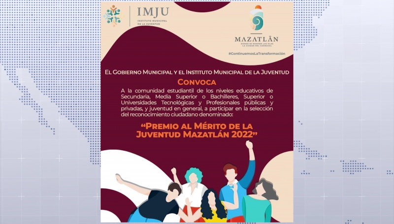 IMJU Mazatlán invita a participar en Premio al Mérito Juvenil