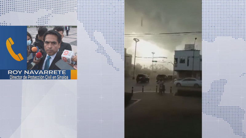 Sin afectaciones graves por tornado "Fujita" en Guamuchil