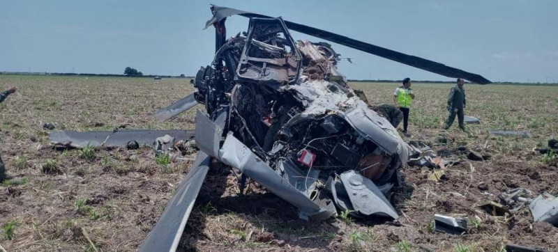 Helicóptero de la Marina que se desplomó en Los Mochis, se quedó sin combustible: FGR