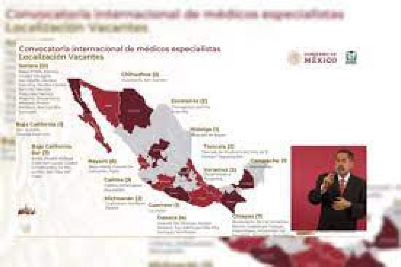 Se buscan médicos especialistas para cubrir vacantes en México