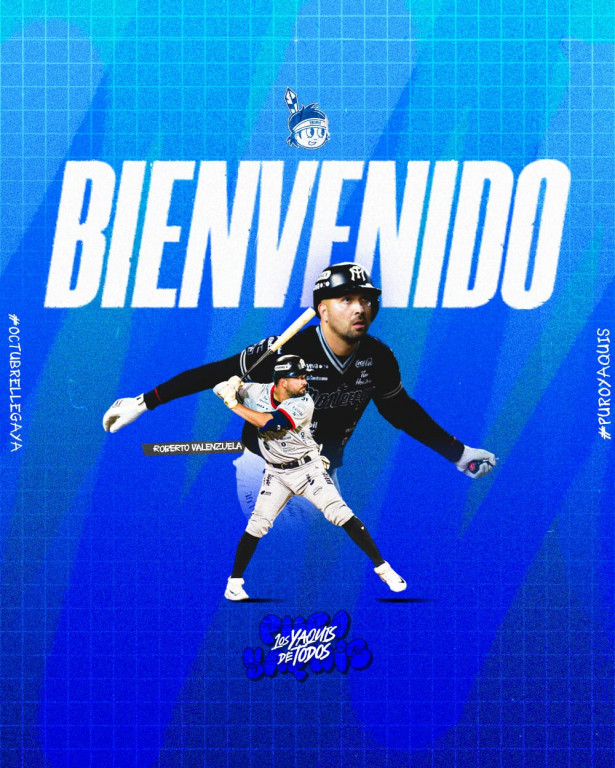 ROBERTO VALENZUELA LLEGA A YAQUIS