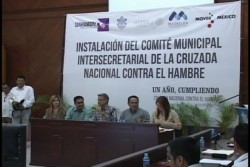 Se integra Comité Municipal de la cruzada nacional contra el hambre