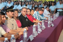 Se celebra el lunes cívico en la preparatoria "José Vasconcelos"