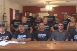 Presentan a integrantes de la planilla azul, que encabeza Eleazar Romero.