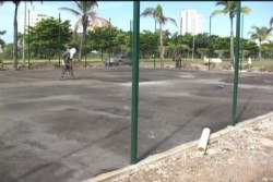 Ya se tiene un avance del 60% en la Construcción de las 2 Canchas de Tenis Municipales