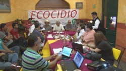 Piden pescadores de la presa el comedero, que minera pague por ecocidio