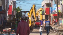 A buen ritmo remodelación de la calle Escobedo.