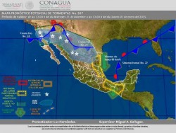 CONAGUA lanza alerta meteorológica por caída de temperaturas en noroeste y norte del país