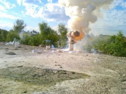 Incineran 210 kg de explosivos decomisados en fiestas decembrinas