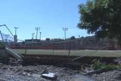 Sufren daños los  campos de la 3 Rios por lluvias