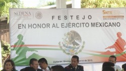Reconoce SNTE a ejército.
