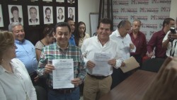 Victor Godoy y Evelio Plata firman pacto de civilidad.