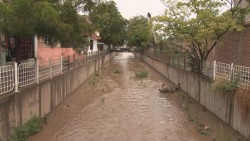 Totalmente azolvado, con maleza y basura se encuentra el arroyo El Piojo