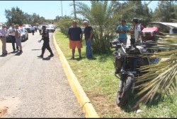 Mueren dos personas en accidente de Motocicleta.