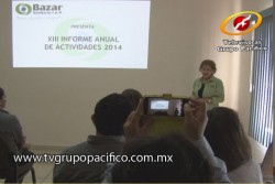 Presenta Bazar Solidario su XIII Informe Anual