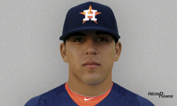 Leo Heras ya porto el uniforme grande de Houston
