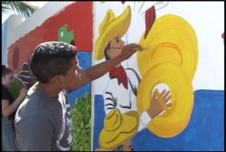 Culmina COBAES Encuentro Estatal de Pintura de Murales.
