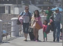Comienza arribo masivo de turistas a Mazatlán.
