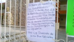 Suspenden clases profesores de escuelas estatales y COBAES