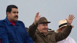 Raúl Castro y Maduro presiden desfile del 1 de mayo en La Habana