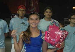 Marcela Zacarías se lleva el future femenil de Tenis.