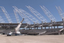 80 por ciento avance del nuevo estadio de beisbol
