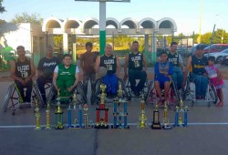 Dragones de Obregón listos para estatal de basquetbol sobre silla de ruedas.