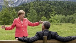 Merkel y Obama dialogan tras reunión del G7