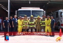 Las Ciudades Hermanas apoyan con equipamento a Bomberos Guaymas