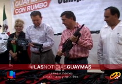 Entregan armamento en Guaymas