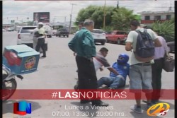 Se presenta accidente por falta de precaución