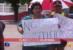 Paralizan vecinos obra del gasoducto en Guaymas
