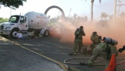 Bomberos de Mazatlán realizan simulacro de incendio