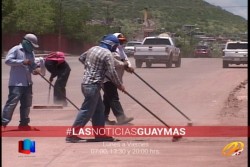 Limpian Guaymas después de las lluvias.