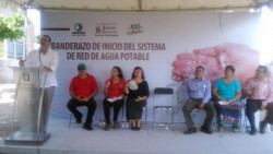 Banderazo de obras de agua potable y alcantarillado en Culiacán.