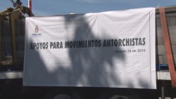 Apoyan con materiales a grupos de Antorcha Campesina