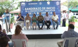 Inician trabajos de remodelación en Biblioteca de la Colonia Constitución.
