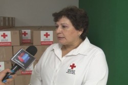 Cruz Roja lleva despensas a afectados por lluvias.