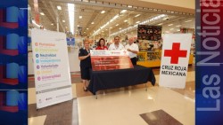 Fundación Soriana entregó un cheque por más de 114 mil pesos a Cruz Roja