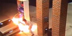 Un hombre incendia una gasolinera cuando intentaba matar una araña