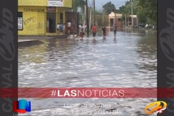 Inundado Obregón por lluvia.