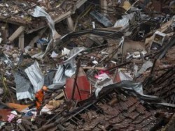 Explosión deja ocho heridos y derrumbe de edificio en Río de Janeiro