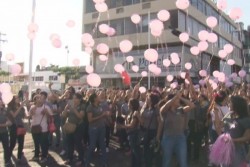 Marchan en el Día Mundial Contra el Cáncer de Mama