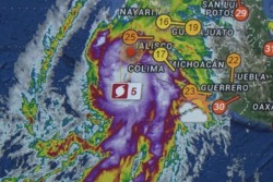 En alerta naranja sinaloa ante la presencia de huracán "Patricia"