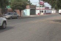 Trabajos de reencarpetado a medias en el Fracc. Villas del Real