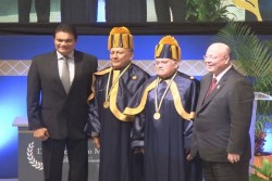 Entrega la U.A.S.  Honoris Causa a Jorge Fausto Medina Viedas y José Ángel Pescador