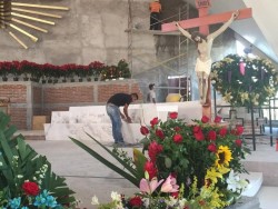 Continúan los trabajos de remodelación en La Lomita  y preparativos por el día de la Virgen de Guadalupe