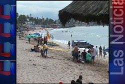 Playas concurridas a pesar del clima fresco.