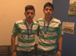 Los culichis Kevin Lara y Jesús Angulo campeones con Santos Sub 20