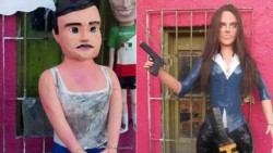 Venden piñatas de "El Chapo" y Kate